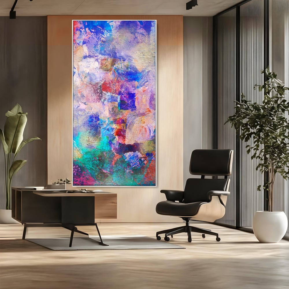 Tablou Canvas Premium LuxCanva® A1089, Multicolor , Abstract, Mixture Of Colors, Culori Vibrante