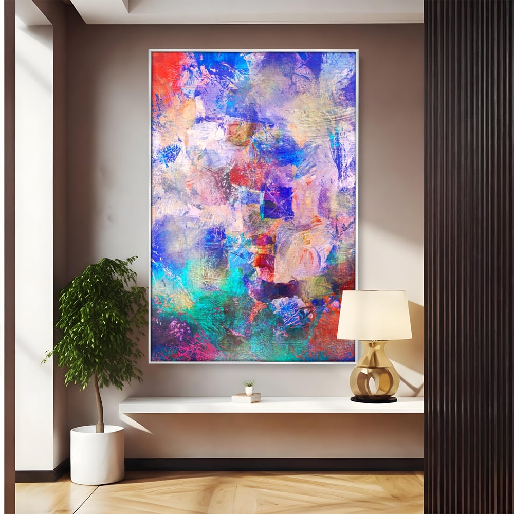 Tablou Canvas Premium LuxCanva® A1089, Multicolor , Abstract, Mixture Of Colors, Culori Vibrante