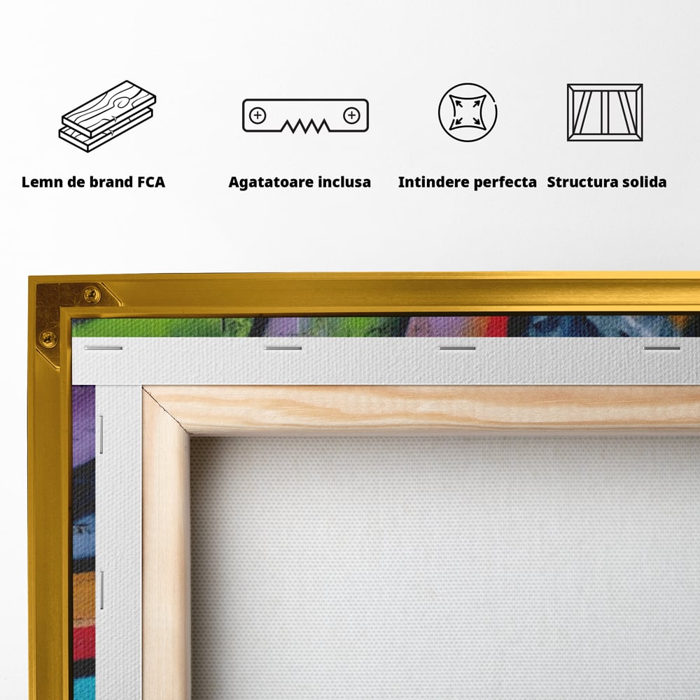 Tablou Canvas Premium LuxCanva® A1090, Graffiti , Abstract, Street Art, Multicolor, Culori Vibrante