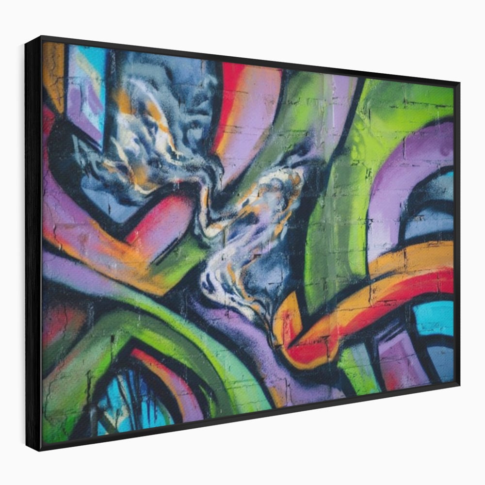 Tablou Canvas Premium LuxCanva® A1090, Graffiti , Abstract, Street Art, Multicolor, Culori Vibrante