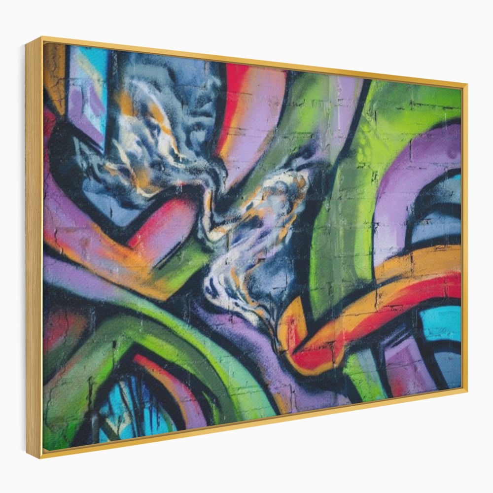 Tablou Canvas Premium LuxCanva® A1090, Graffiti , Abstract, Street Art, Multicolor, Culori Vibrante