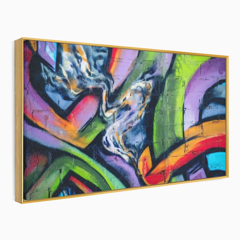 Tablou Canvas Premium LuxCanva® A1090, Graffiti , Abstract, Street Art, Multicolor, Culori Vibrante