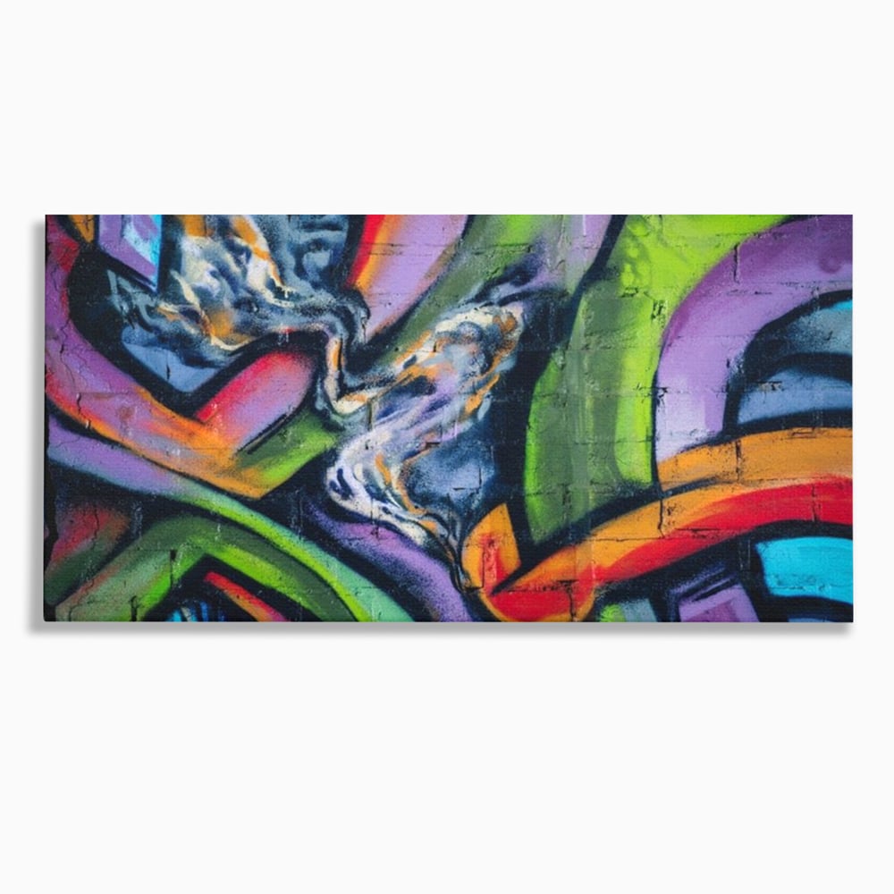 Tablou Canvas Premium LuxCanva® A1090, Graffiti , Abstract, Street Art, Multicolor, Culori Vibrante