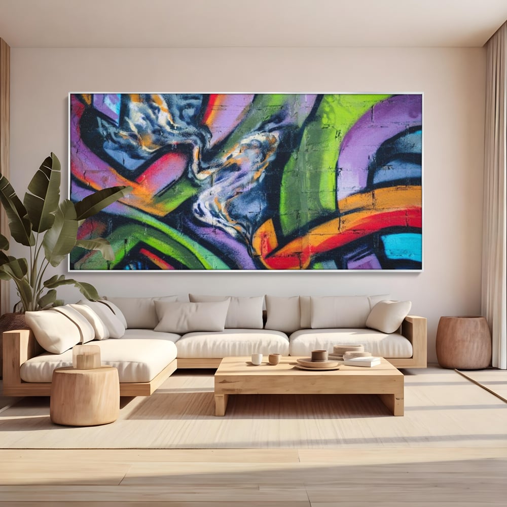 Tablou Canvas Premium LuxCanva® A1090, Graffiti , Abstract, Street Art, Multicolor, Culori Vibrante