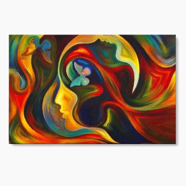 Tablou Canvas Premium LuxCanva® A1092, Butterfly Dream ,  Abstract, Fluturi, Vis Colorat, Culori Vibrante