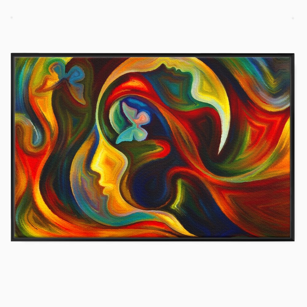 Tablou Canvas Premium LuxCanva® A1092, Butterfly Dream ,  Abstract, Fluturi, Vis Colorat, Culori Vibrante