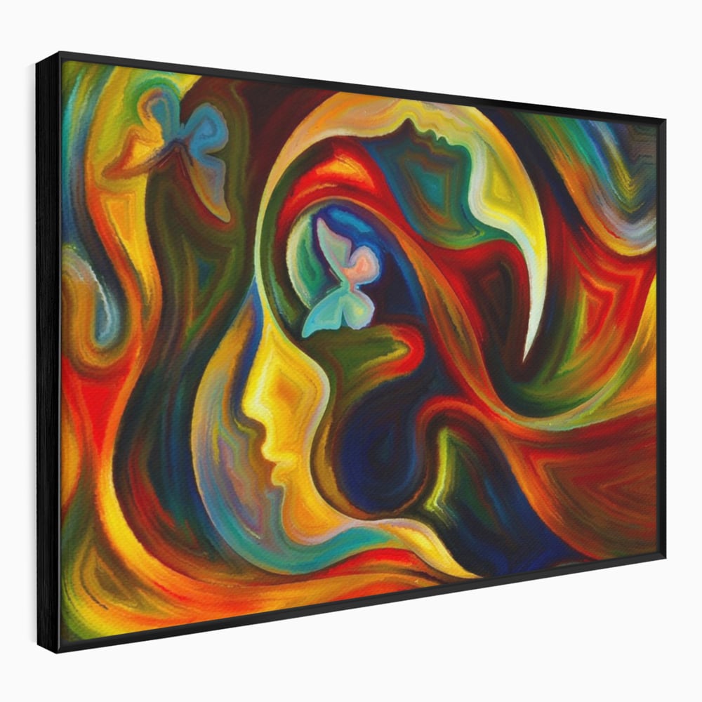 Tablou Canvas Premium LuxCanva® A1092, Butterfly Dream ,  Abstract, Fluturi, Vis Colorat, Culori Vibrante