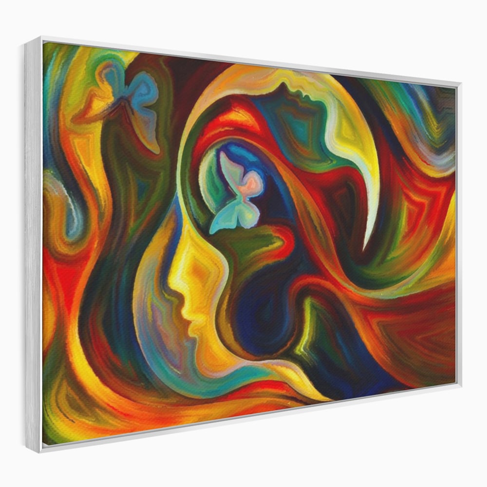 Tablou Canvas Premium LuxCanva® A1092, Butterfly Dream ,  Abstract, Fluturi, Vis Colorat, Culori Vibrante