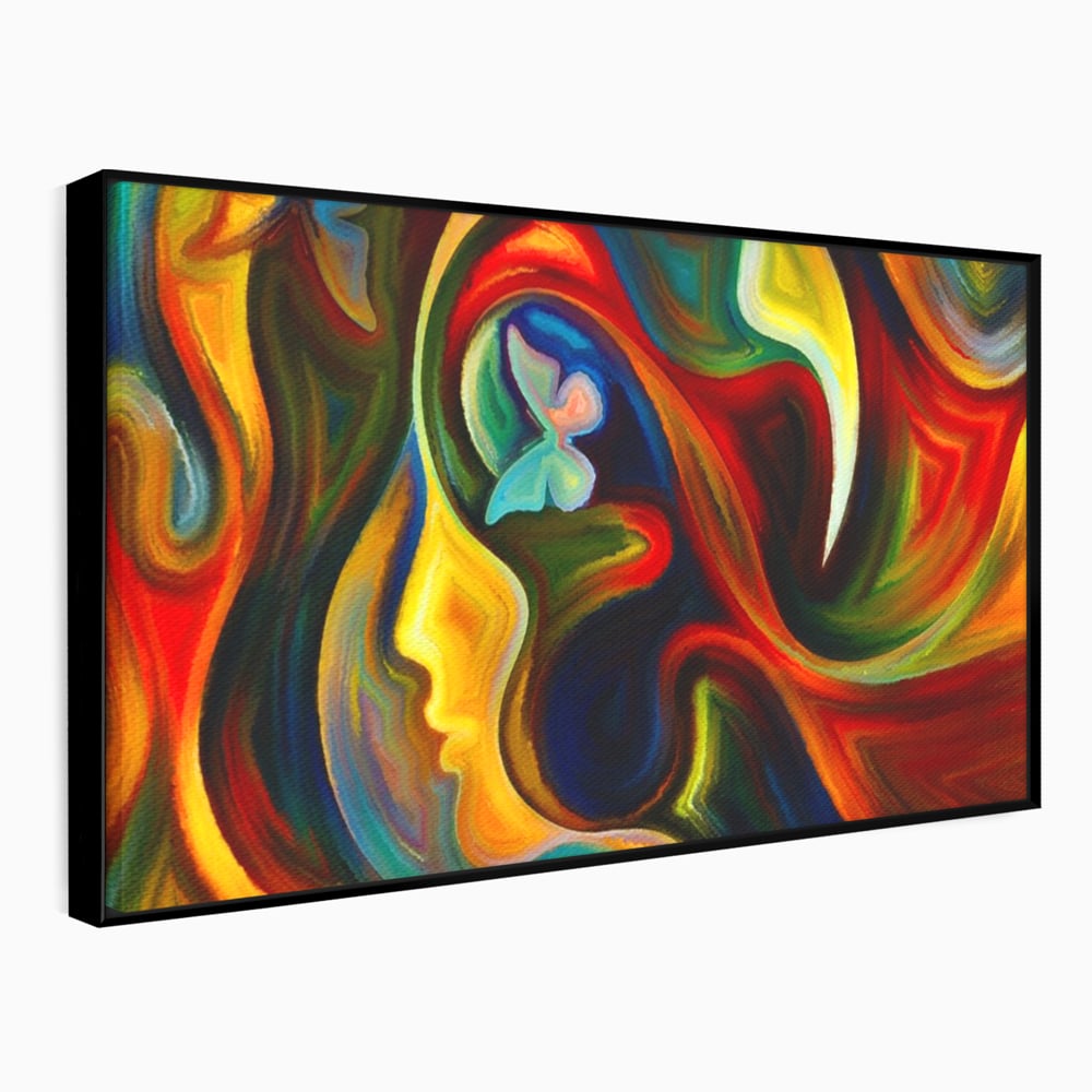 Tablou Canvas Premium LuxCanva® A1092, Butterfly Dream ,  Abstract, Fluturi, Vis Colorat, Culori Vibrante