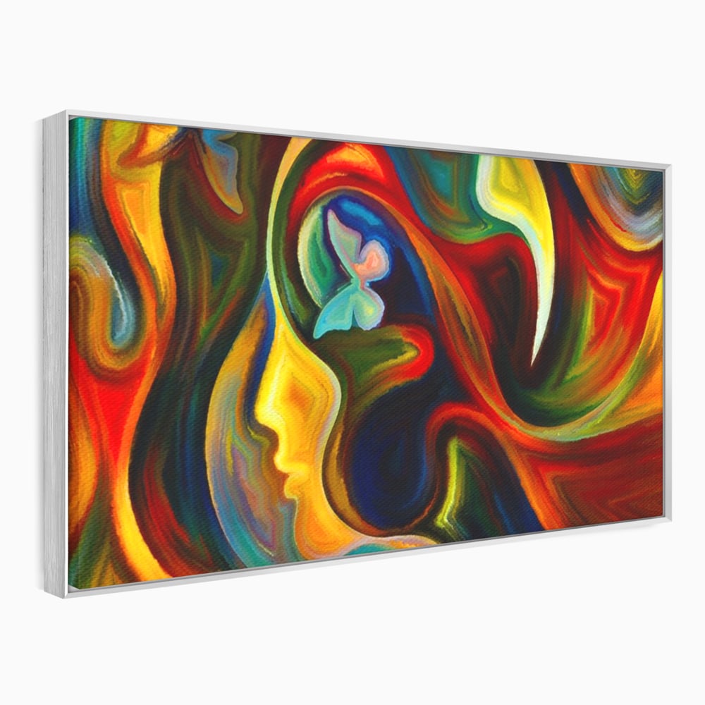 Tablou Canvas Premium LuxCanva® A1092, Butterfly Dream ,  Abstract, Fluturi, Vis Colorat, Culori Vibrante