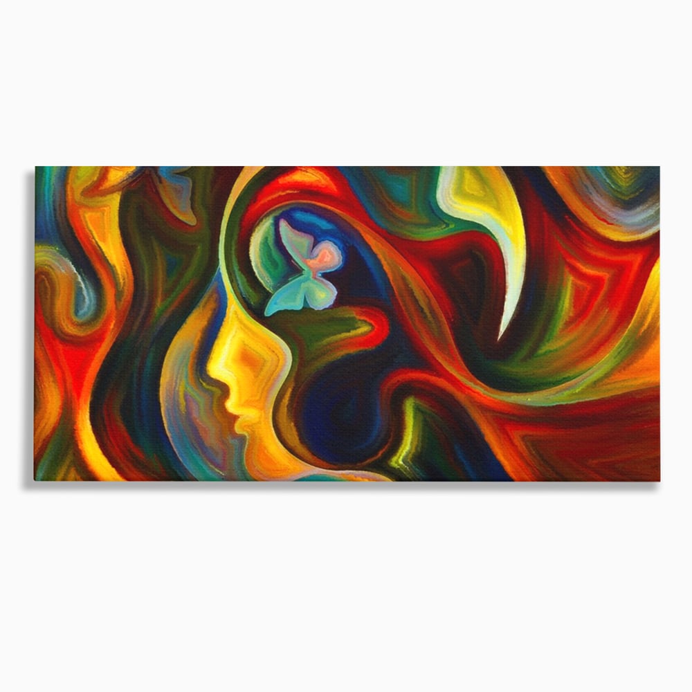 Tablou Canvas Premium LuxCanva® A1092, Butterfly Dream ,  Abstract, Fluturi, Vis Colorat, Culori Vibrante