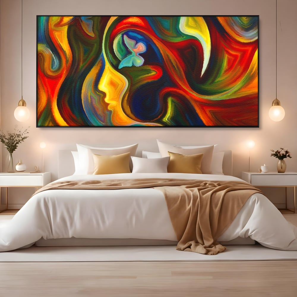Tablou Canvas Premium LuxCanva® A1092, Butterfly Dream ,  Abstract, Fluturi, Vis Colorat, Culori Vibrante