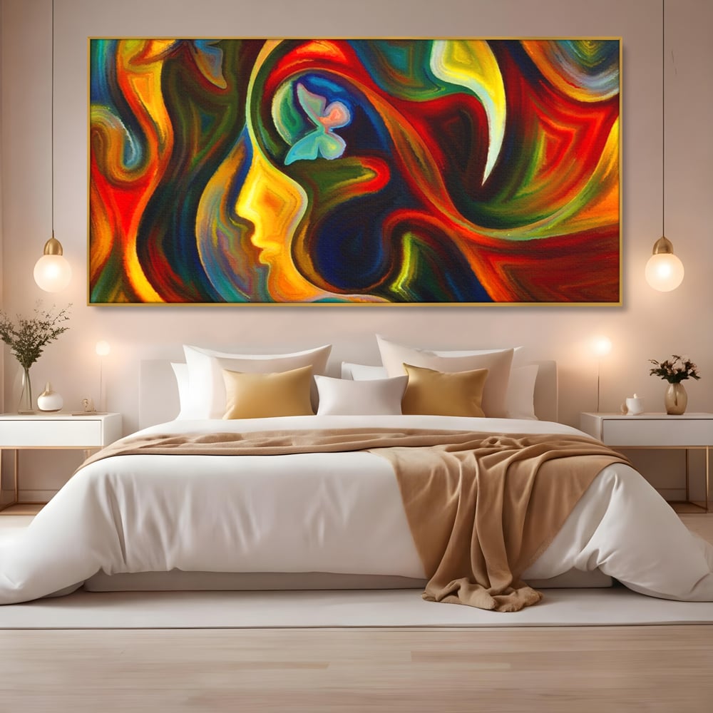 Tablou Canvas Premium LuxCanva® A1092, Butterfly Dream ,  Abstract, Fluturi, Vis Colorat, Culori Vibrante