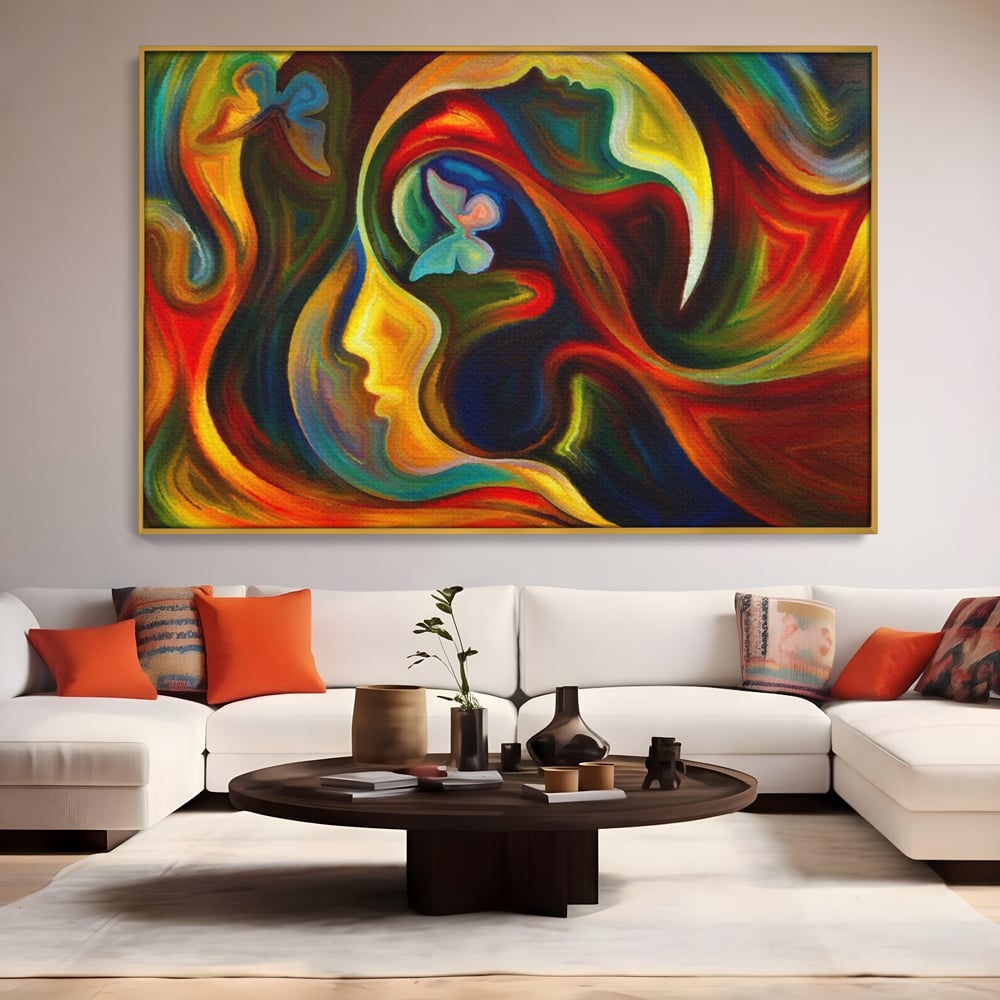 Tablou Canvas Premium LuxCanva® A1092, Butterfly Dream ,  Abstract, Fluturi, Vis Colorat, Culori Vibrante