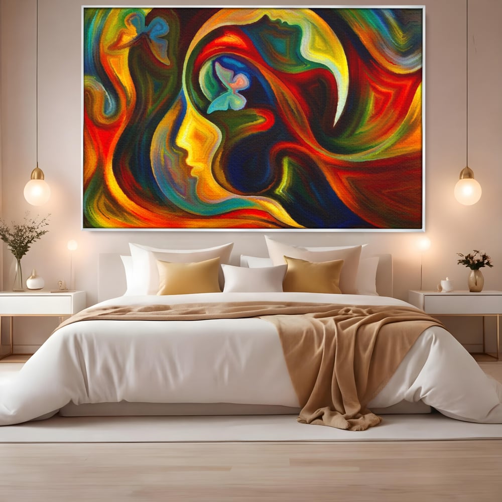 Tablou Canvas Premium LuxCanva® A1092, Butterfly Dream ,  Abstract, Fluturi, Vis Colorat, Culori Vibrante