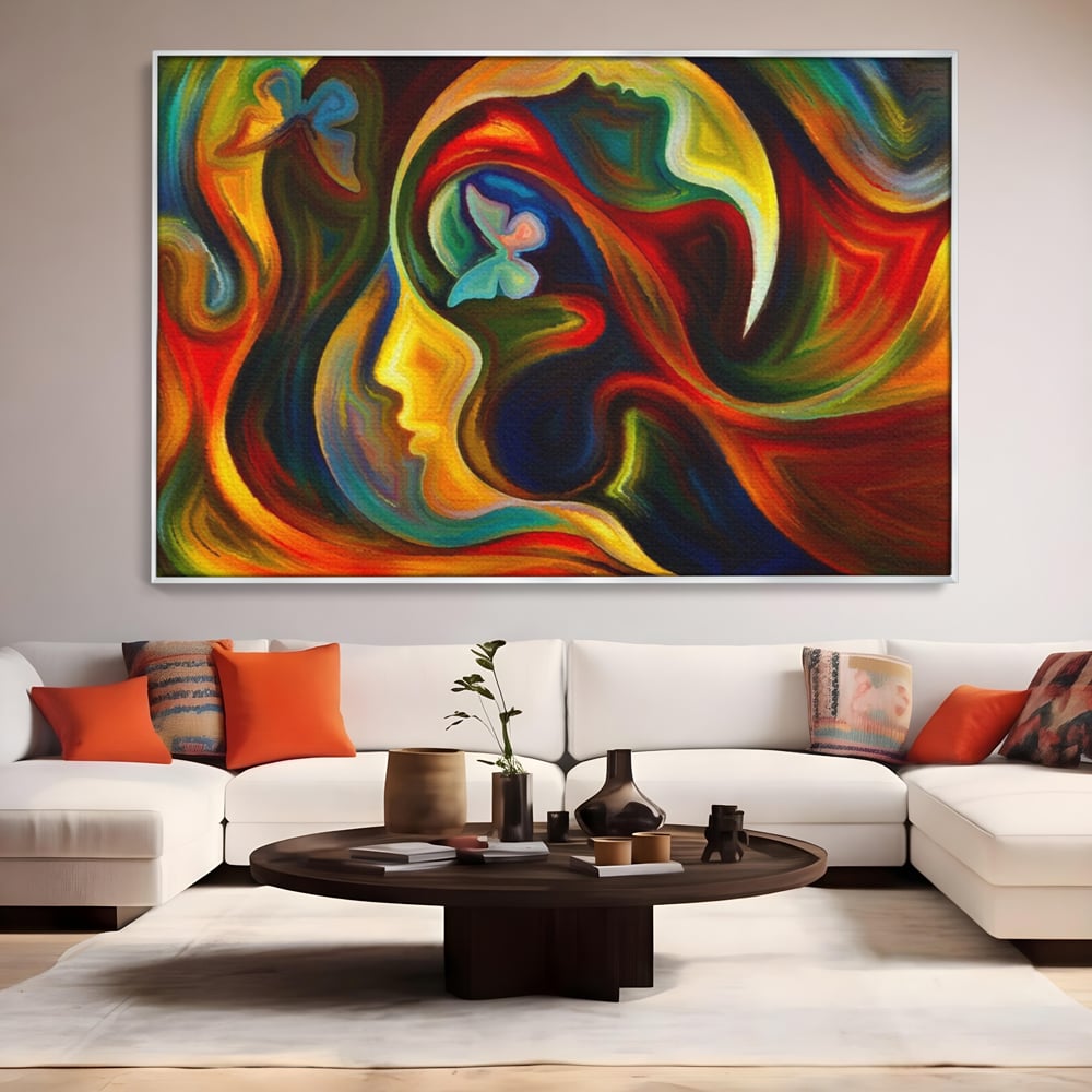 Tablou Canvas Premium LuxCanva® A1092, Butterfly Dream ,  Abstract, Fluturi, Vis Colorat, Culori Vibrante