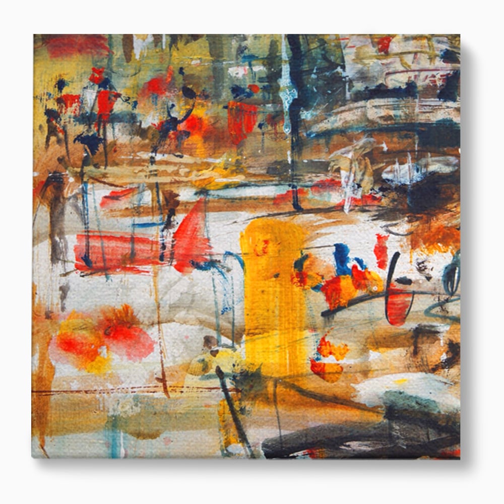 Tablou Canvas Premium LuxCanva® A1094, Dansul Culorilor , Arta Abstracta, Culoare, Pictura, Culori Vibrante