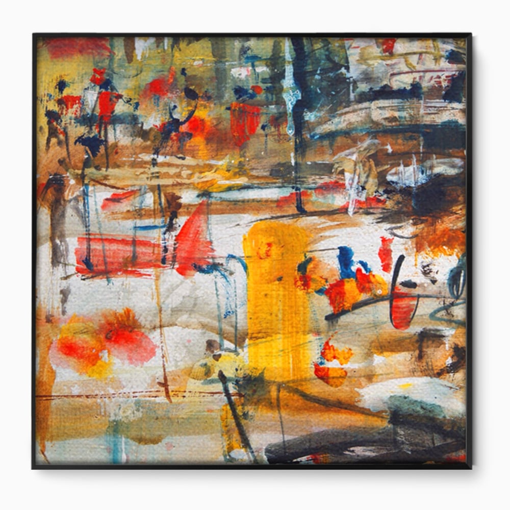 Tablou Canvas Premium LuxCanva® A1094, Dansul Culorilor , Arta Abstracta, Culoare, Pictura, Culori Vibrante