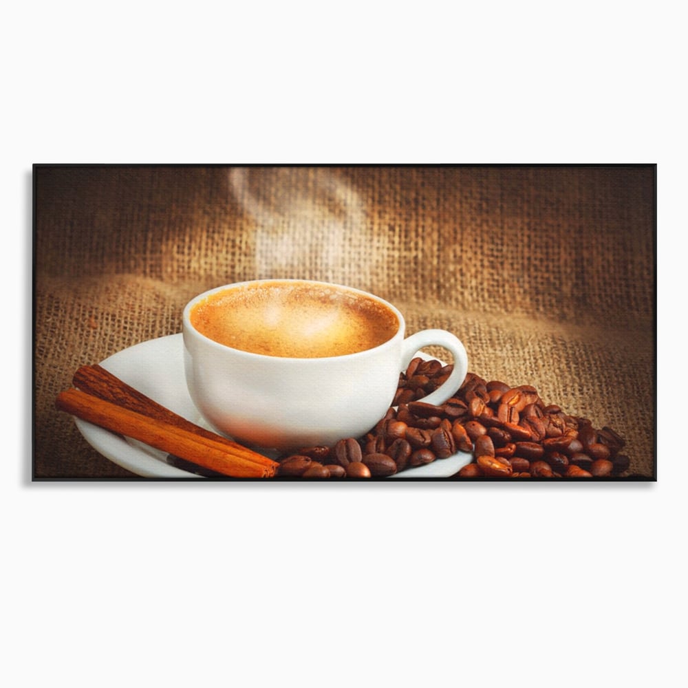 Tablou Canvas Premium LuxCanva® A1095, Aroma De Cafea , Scortisoara, Cappuccino, Boabe De Cafea, Culori Vibrante