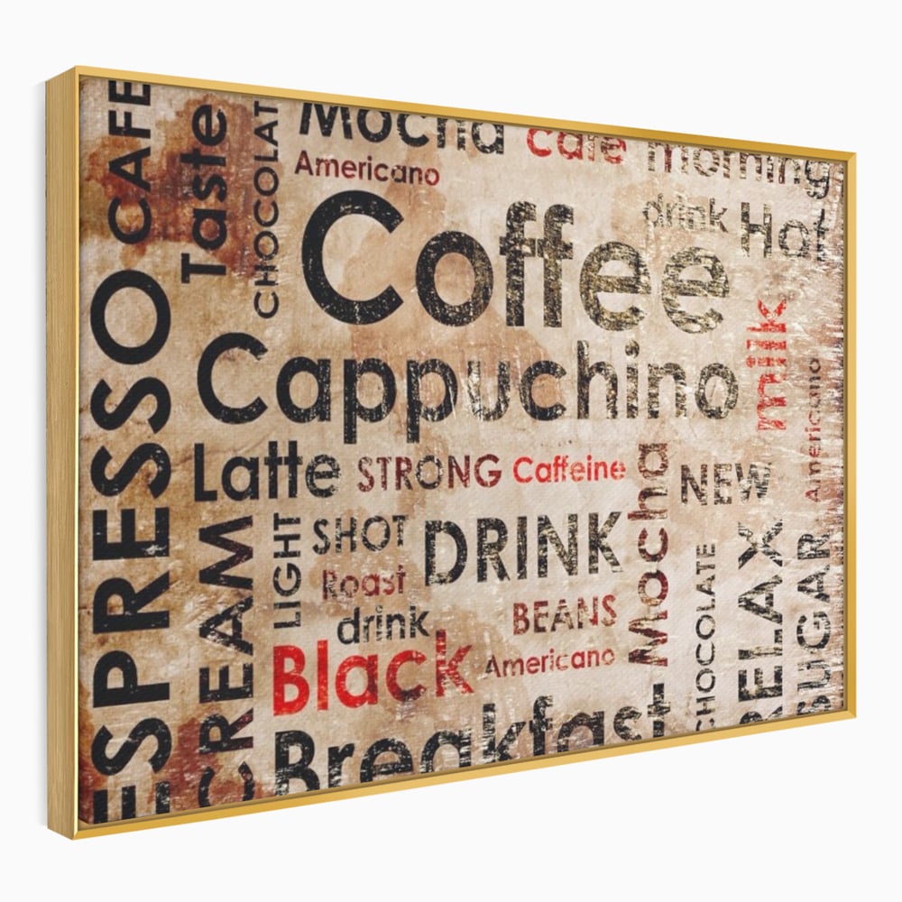 Tablou Canvas Premium LuxCanva® A1098, Espresso , Drink, Cafea, Relax, Culori Vibrante