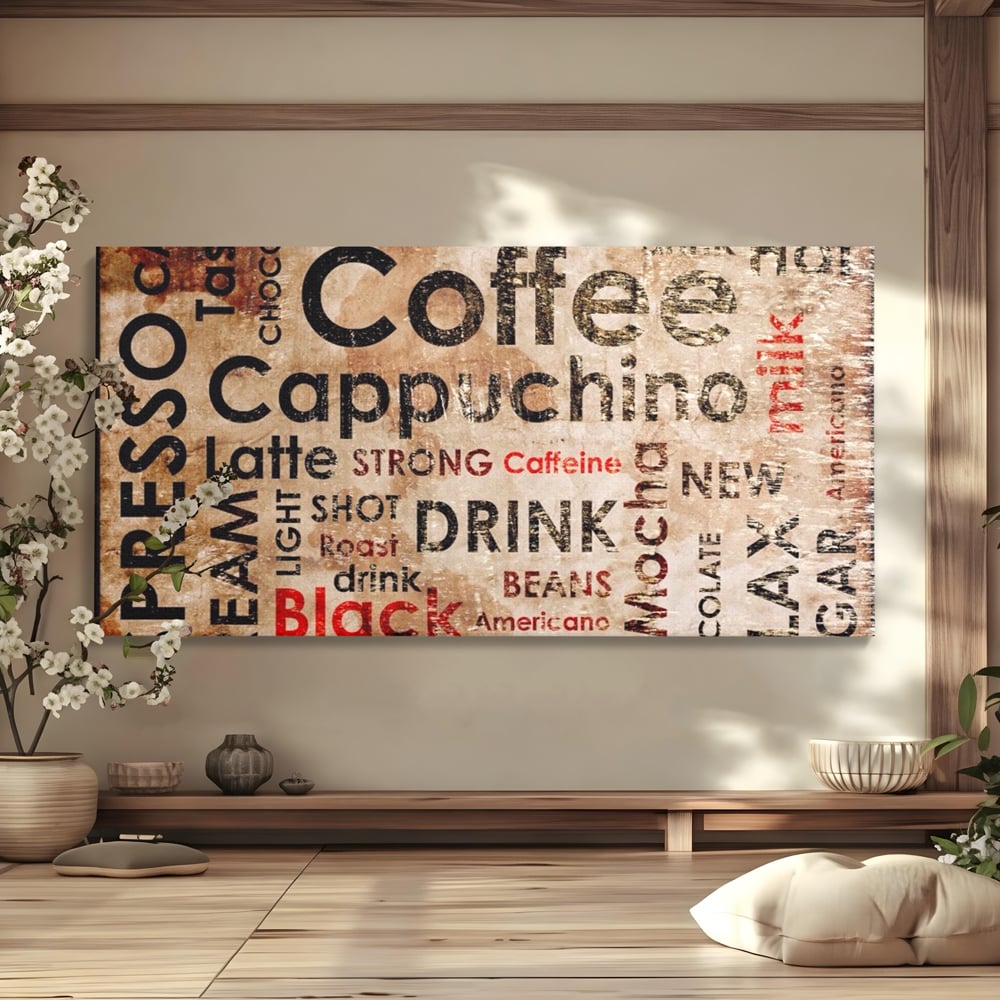 Tablou Canvas Premium LuxCanva® A1098, Espresso , Drink, Cafea, Relax, Culori Vibrante