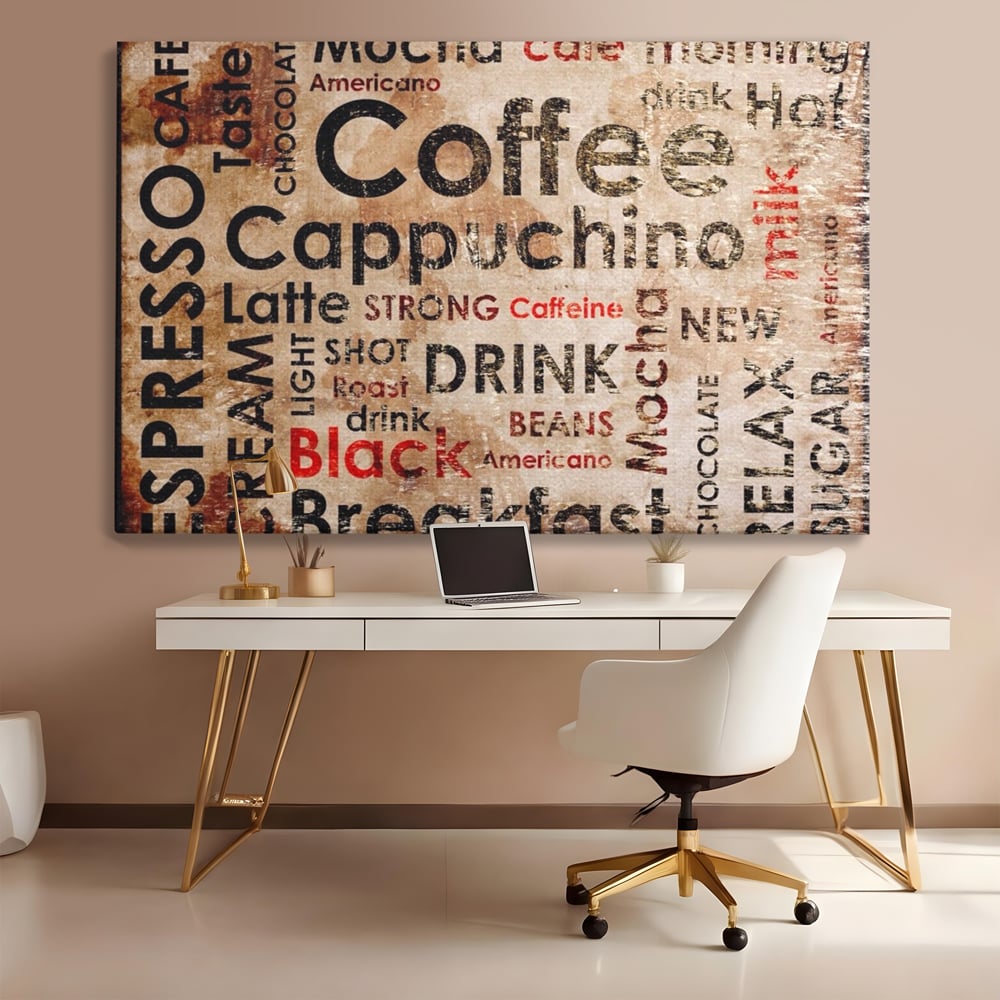 Tablou Canvas Premium LuxCanva® A1098, Espresso , Drink, Cafea, Relax, Culori Vibrante