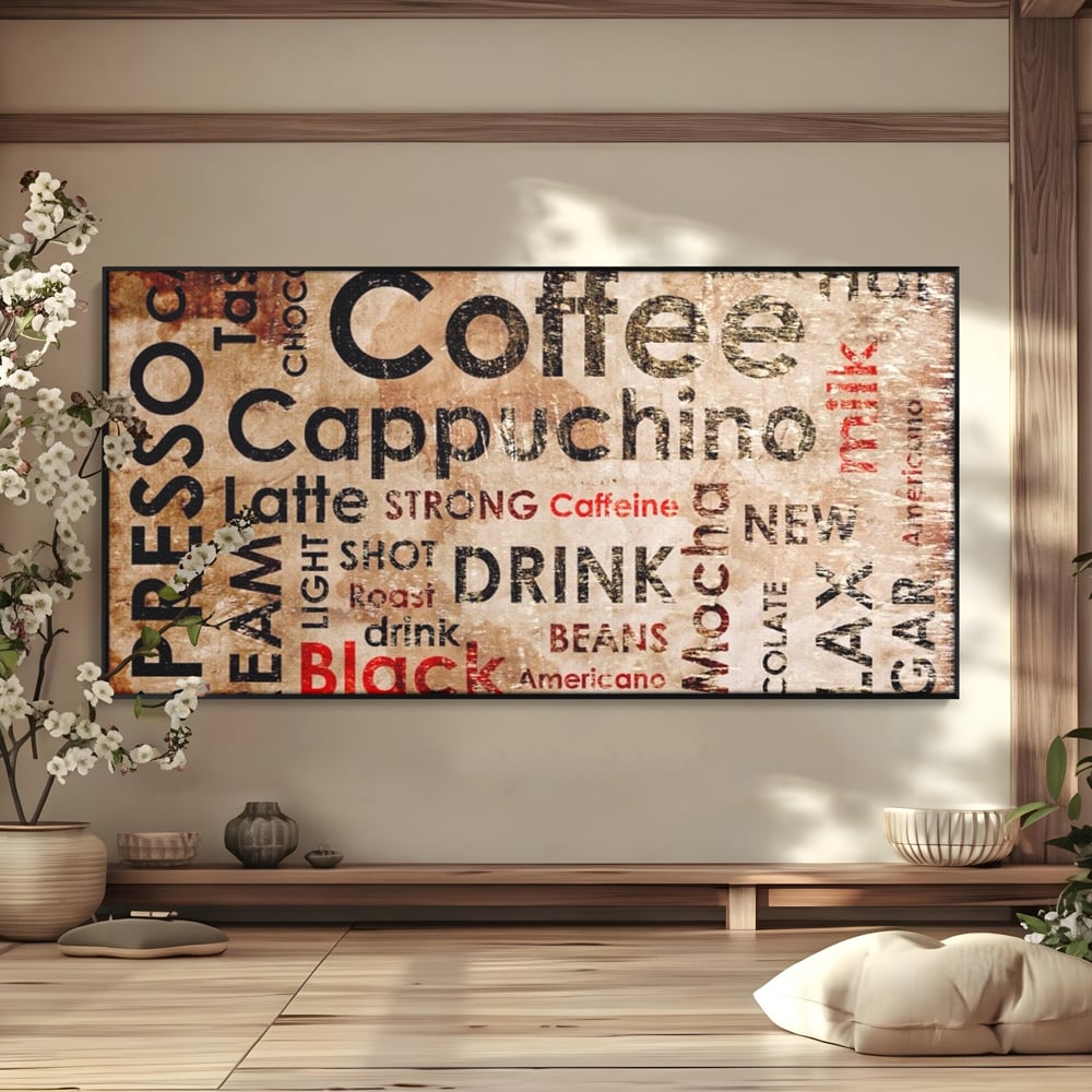 Tablou Canvas Premium LuxCanva® A1098, Espresso , Drink, Cafea, Relax, Culori Vibrante
