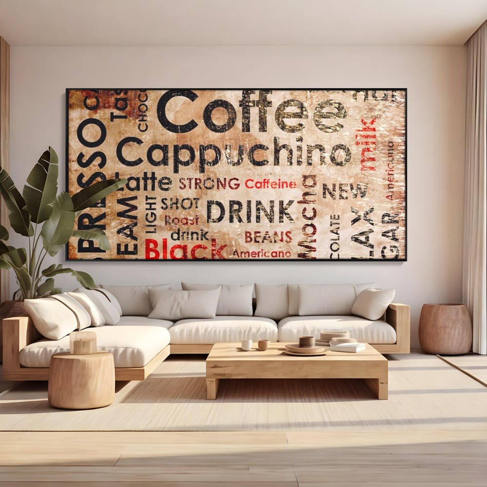 Tablou Canvas Premium LuxCanva® A1098, Espresso , Drink, Cafea, Relax, Culori Vibrante