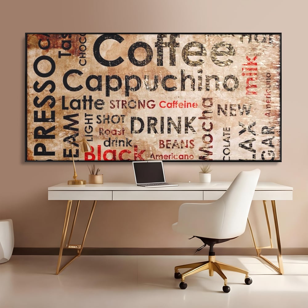 Tablou Canvas Premium LuxCanva® A1098, Espresso , Drink, Cafea, Relax, Culori Vibrante