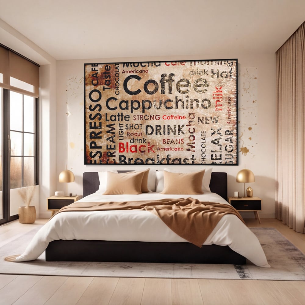 Tablou Canvas Premium LuxCanva® A1098, Espresso , Drink, Cafea, Relax, Culori Vibrante