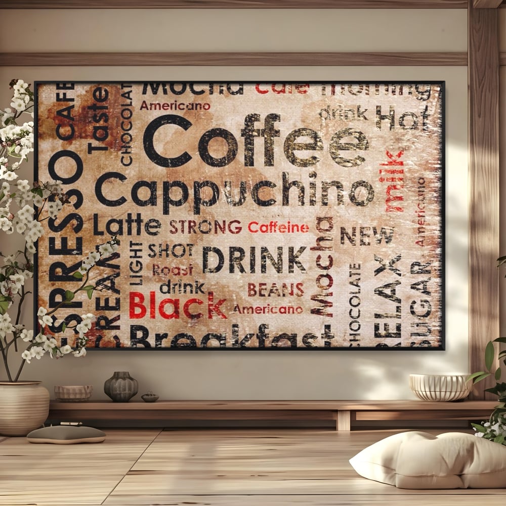 Tablou Canvas Premium LuxCanva® A1098, Espresso , Drink, Cafea, Relax, Culori Vibrante