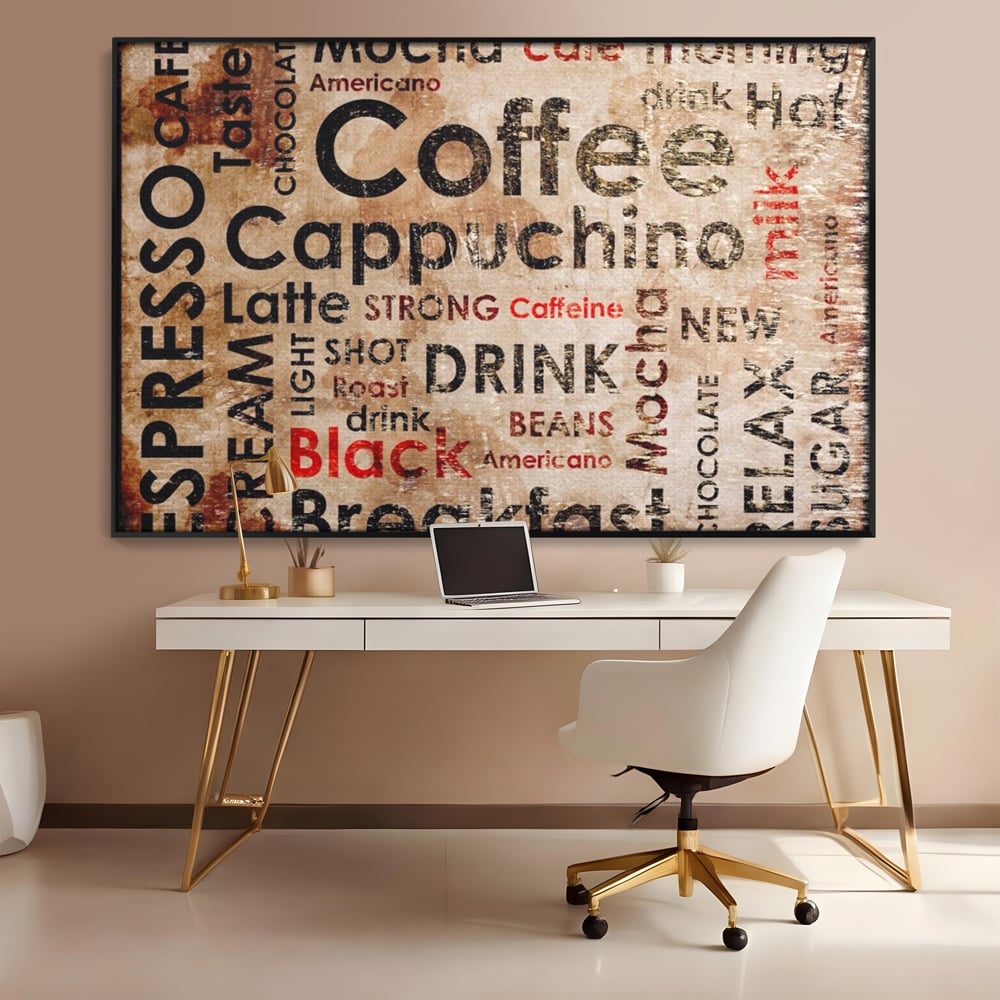 Tablou Canvas Premium LuxCanva® A1098, Espresso , Drink, Cafea, Relax, Culori Vibrante