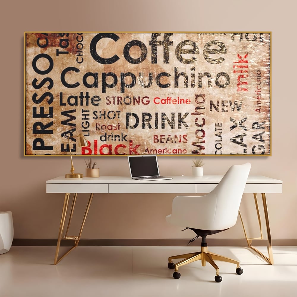 Tablou Canvas Premium LuxCanva® A1098, Espresso , Drink, Cafea, Relax, Culori Vibrante