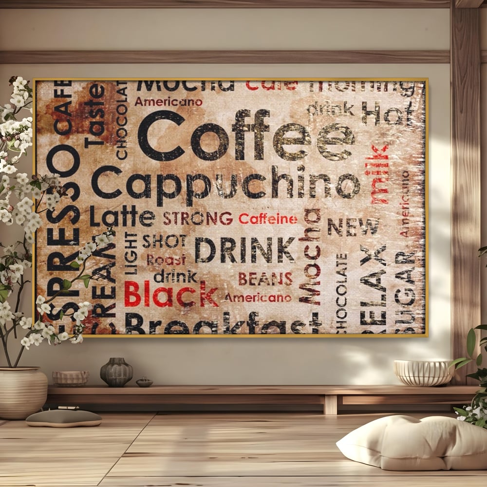 Tablou Canvas Premium LuxCanva® A1098, Espresso , Drink, Cafea, Relax, Culori Vibrante