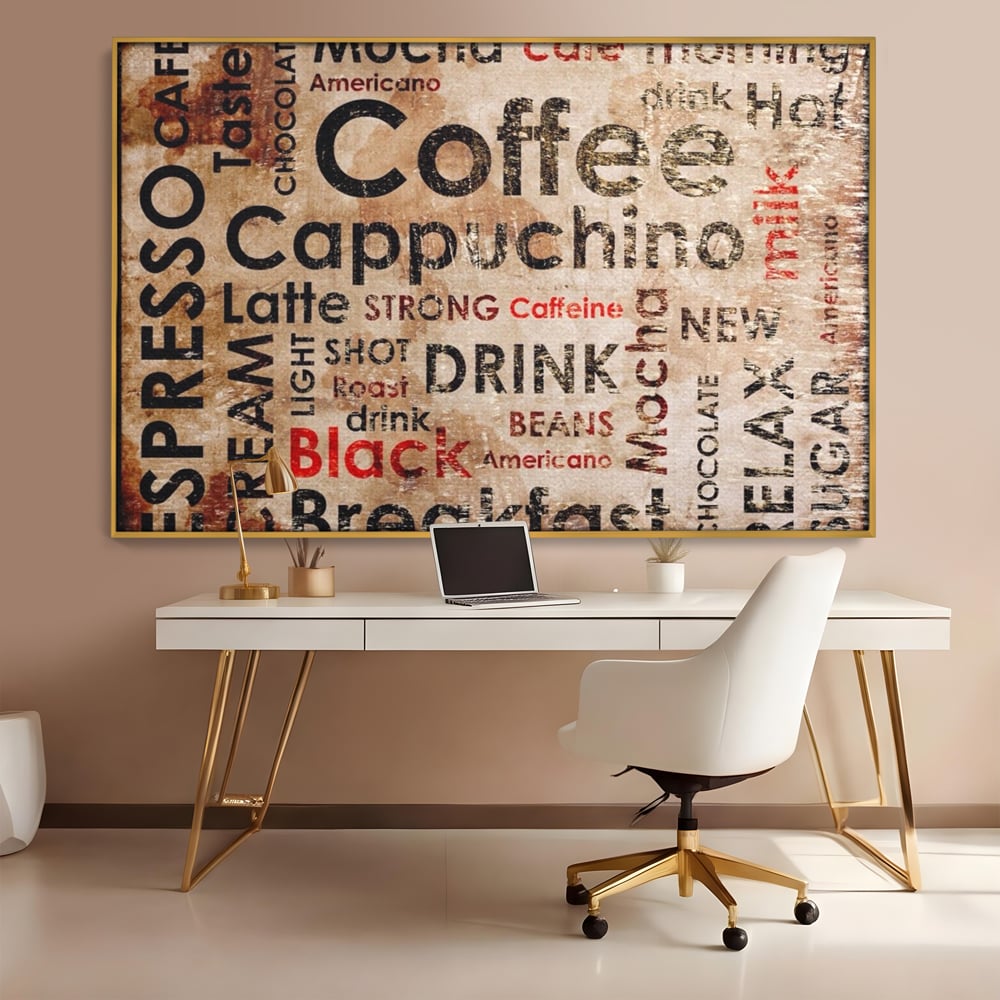 Tablou Canvas Premium LuxCanva® A1098, Espresso , Drink, Cafea, Relax, Culori Vibrante