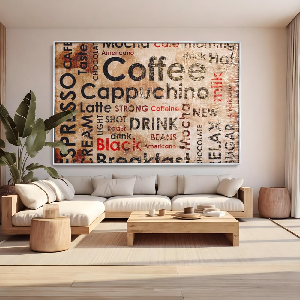 Tablou Canvas Premium LuxCanva® A1098, Espresso , Drink, Cafea, Relax, Culori Vibrante