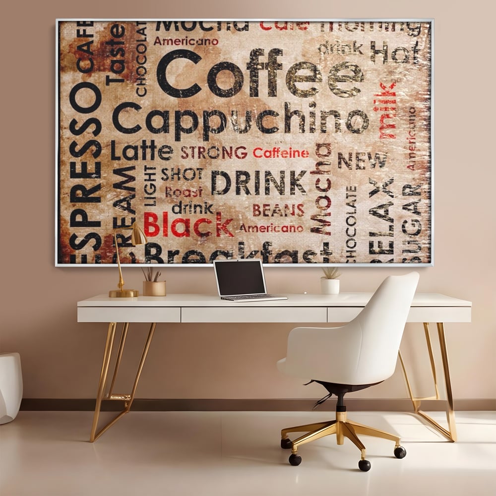 Tablou Canvas Premium LuxCanva® A1098, Espresso , Drink, Cafea, Relax, Culori Vibrante