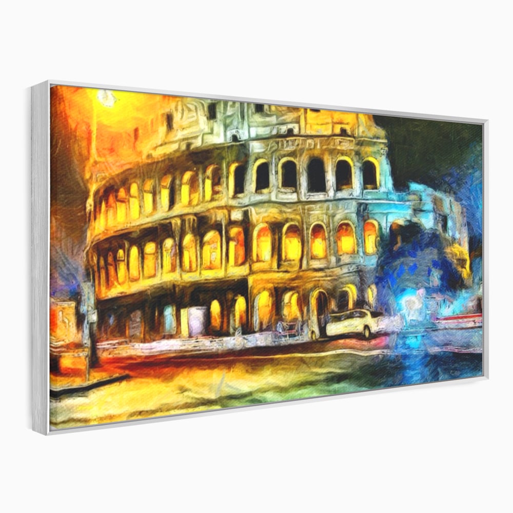 Tablou Canvas Premium LuxCanva® A1113, Colosseum , Roma, Monument Istoric, Amfiteatru, Culori Vibrante