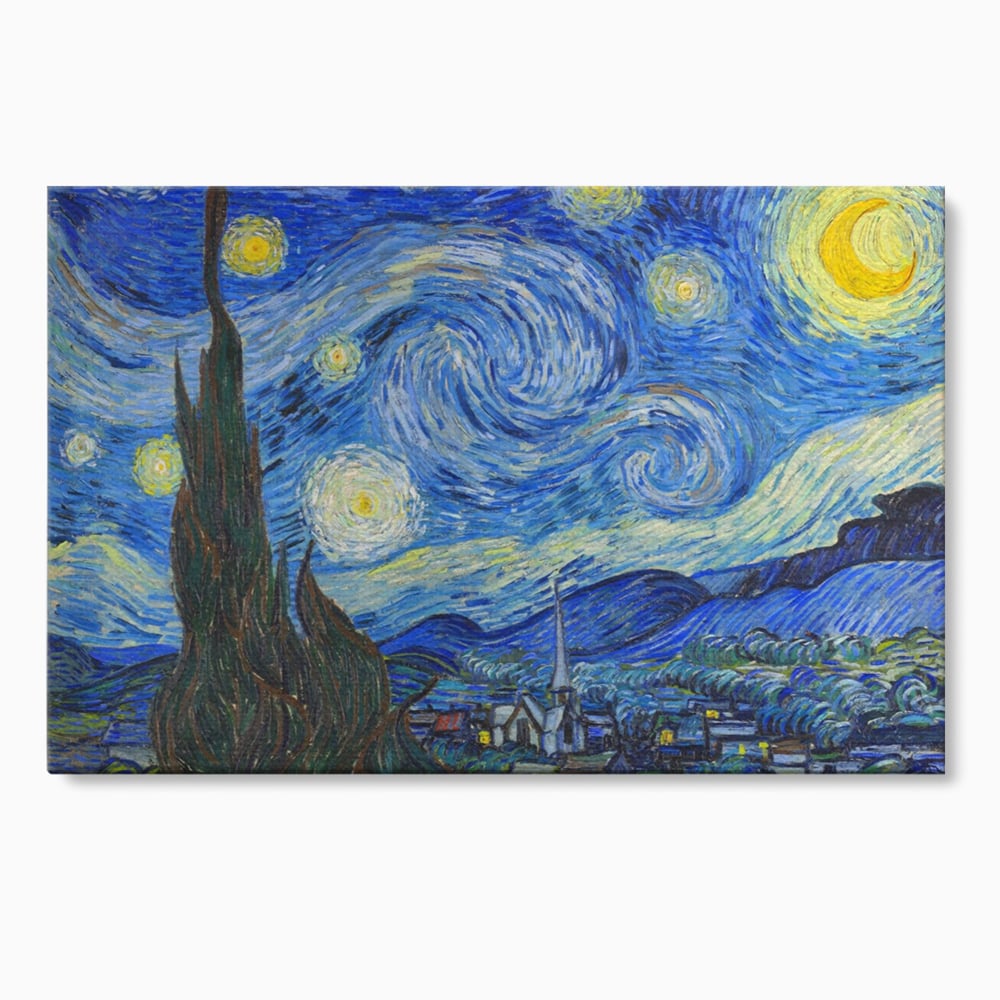 Tablou Canvas Premium LuxCanva® A1116, Noapte Instelata , Vincent van Gogh, Arta, Pictura, Culori Vibrante