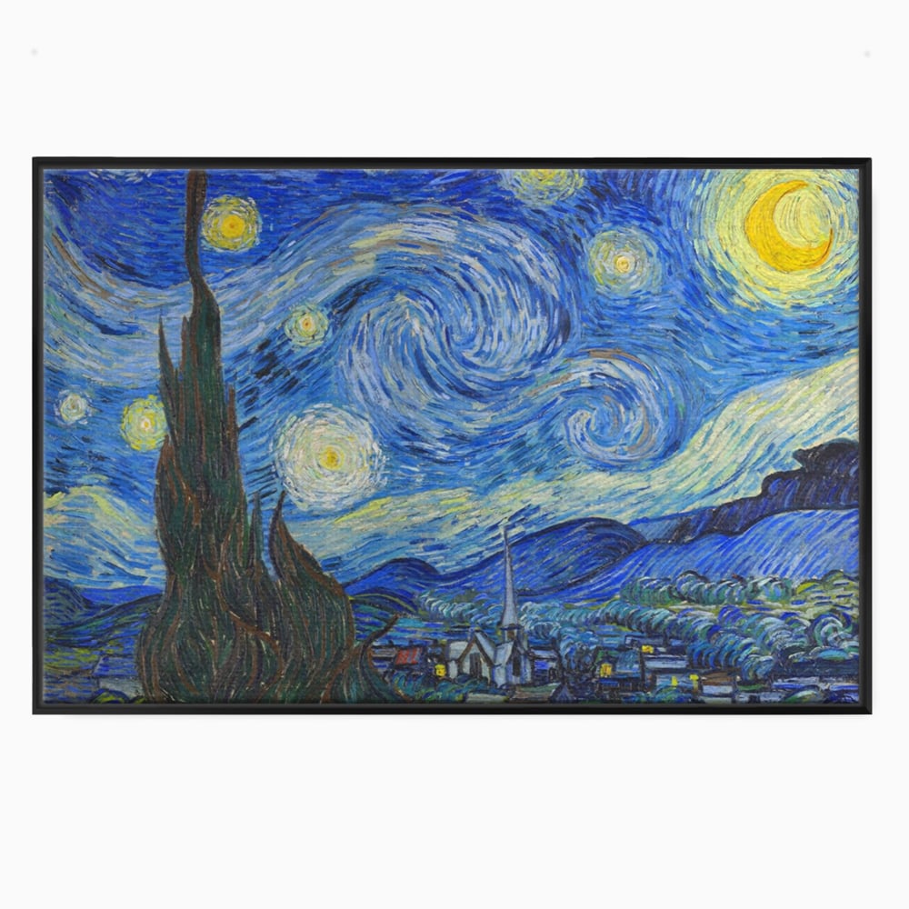 Tablou Canvas Premium LuxCanva® A1116, Noapte Instelata , Vincent van Gogh, Arta, Pictura, Culori Vibrante