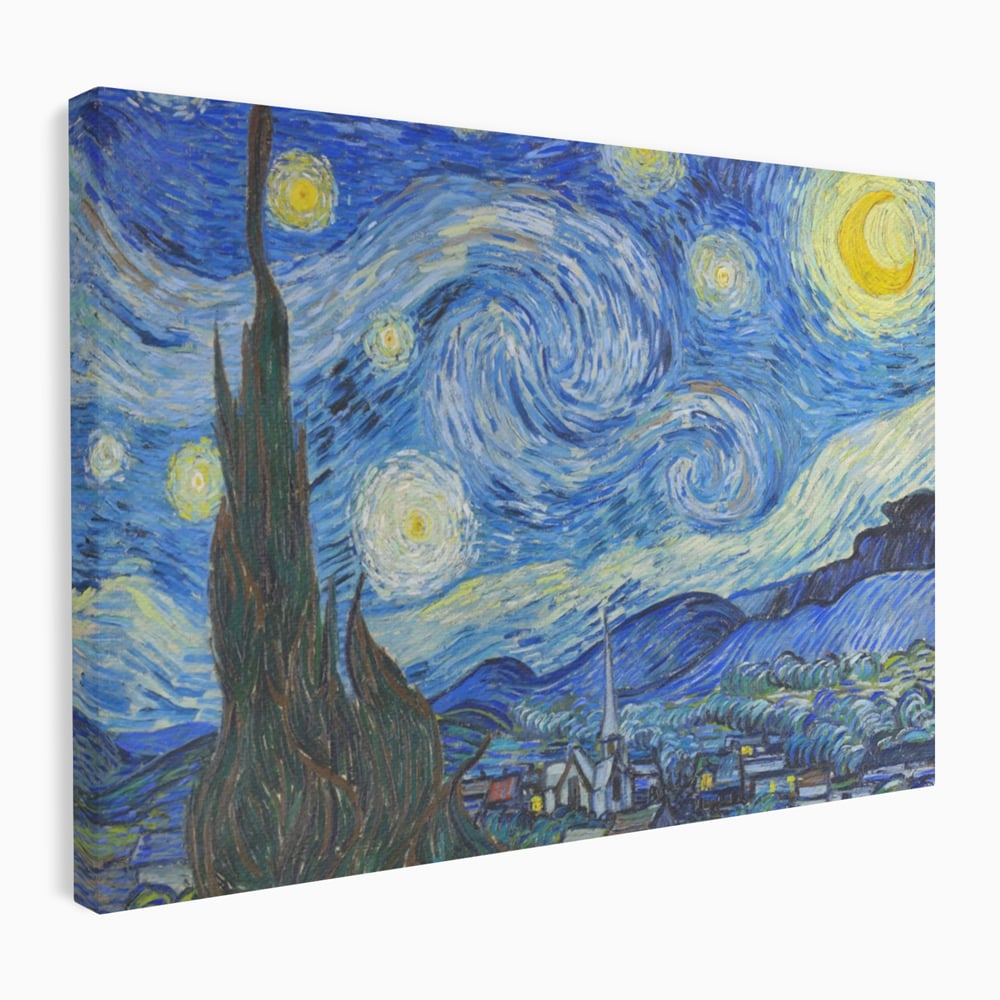 Tablou Canvas Premium LuxCanva® A1116, Noapte Instelata , Vincent van Gogh, Arta, Pictura, Culori Vibrante