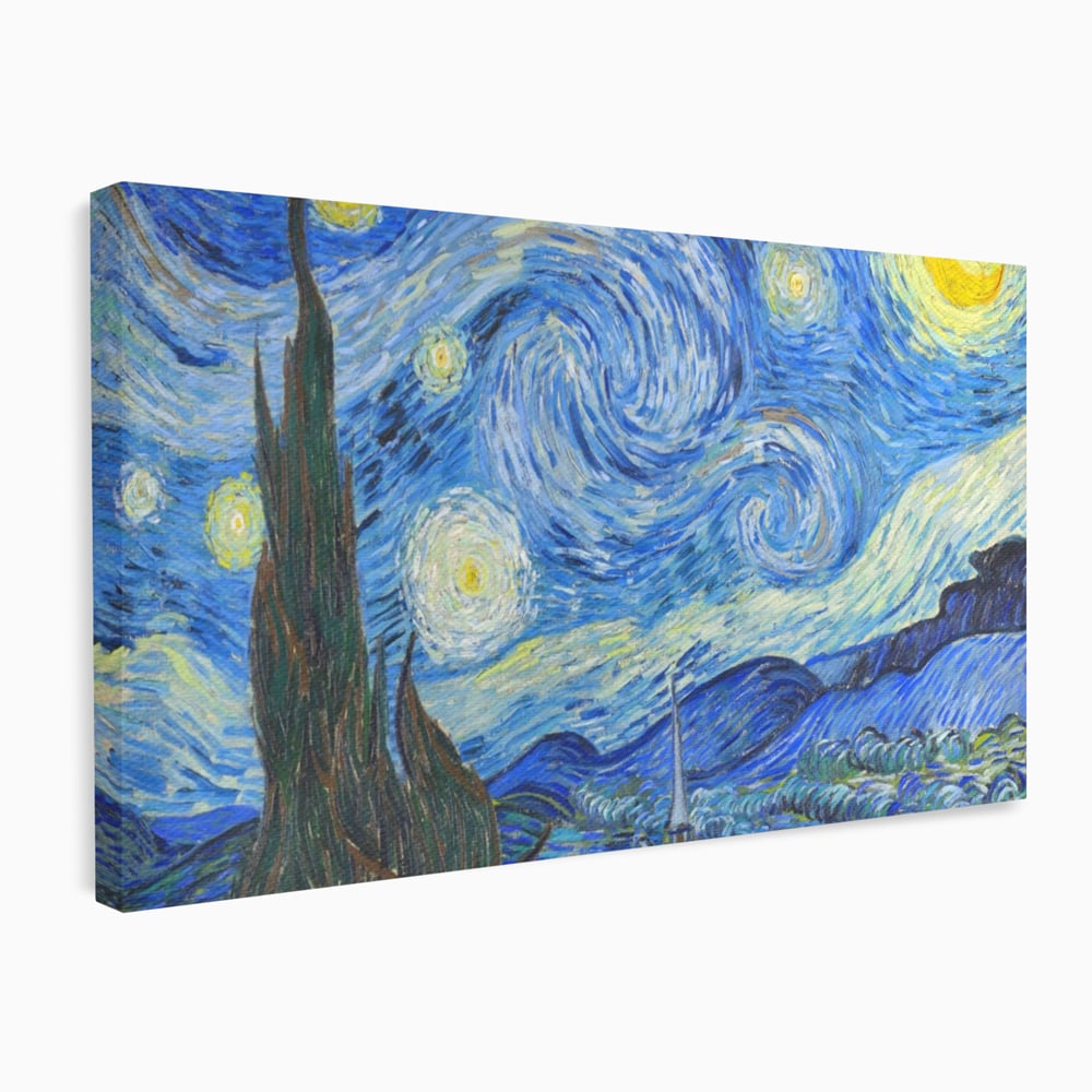 Tablou Canvas Premium LuxCanva® A1116, Noapte Instelata , Vincent van Gogh, Arta, Pictura, Culori Vibrante