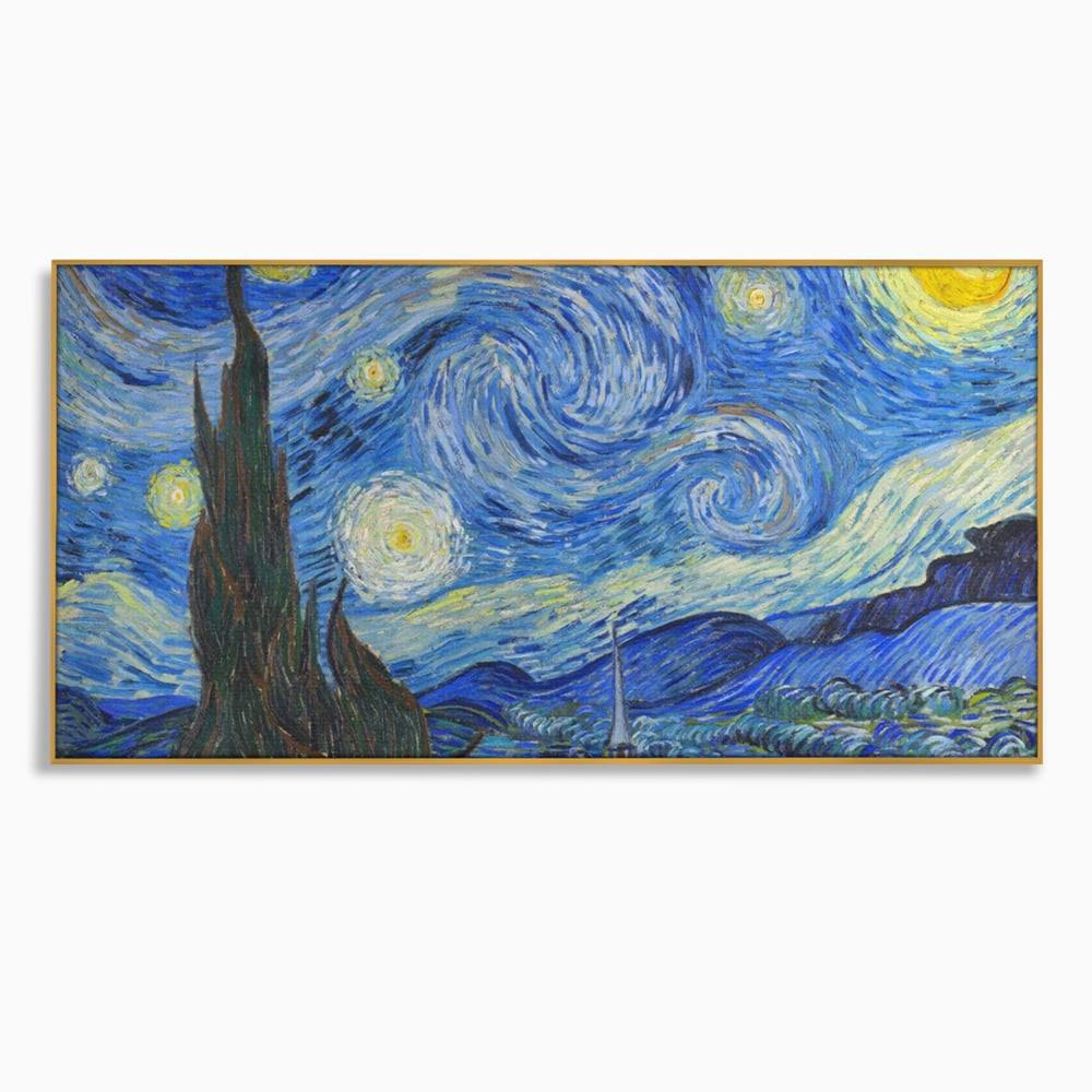 Tablou Canvas Premium LuxCanva® A1116, Noapte Instelata , Vincent van Gogh, Arta, Pictura, Culori Vibrante