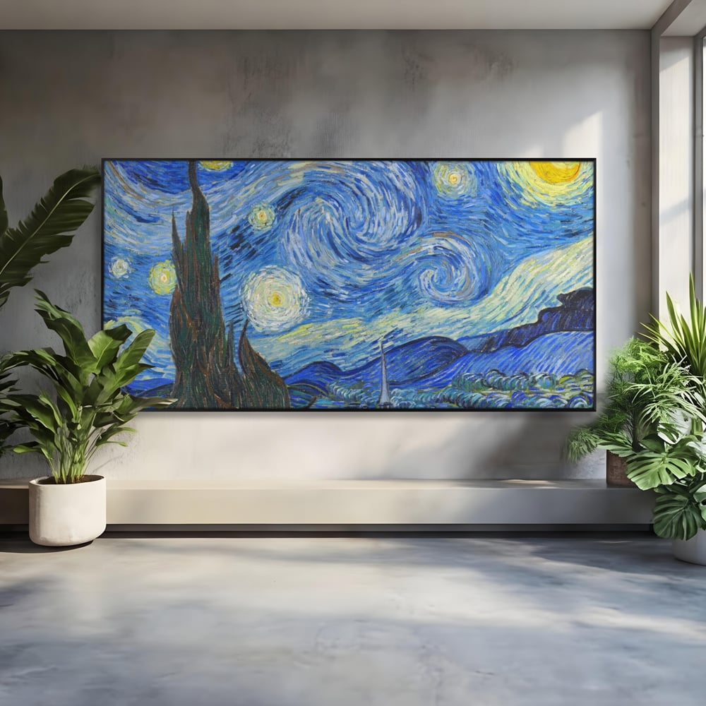 Tablou Canvas Premium LuxCanva® A1116, Noapte Instelata , Vincent van Gogh, Arta, Pictura, Culori Vibrante