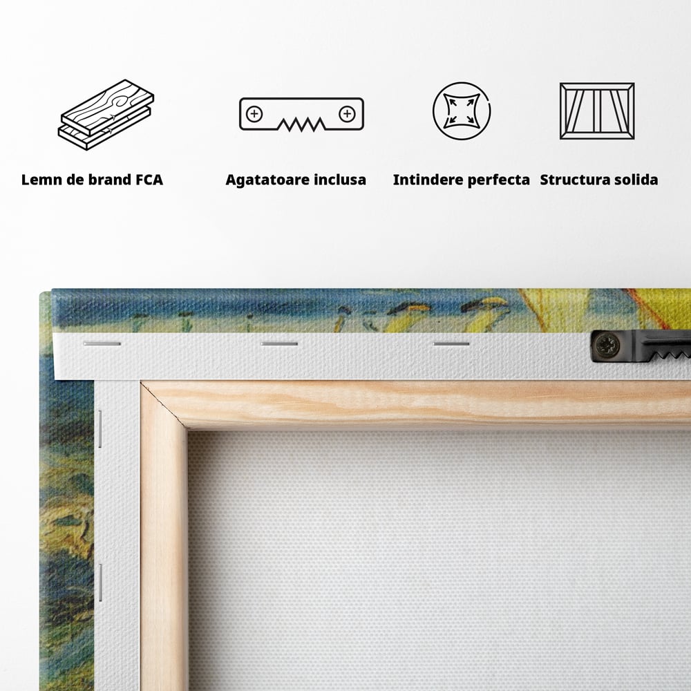 Tablou Canvas Premium LuxCanva® A1117, Marea , Vincent van Gogh, Arta, Pictura, Culori Vibrante