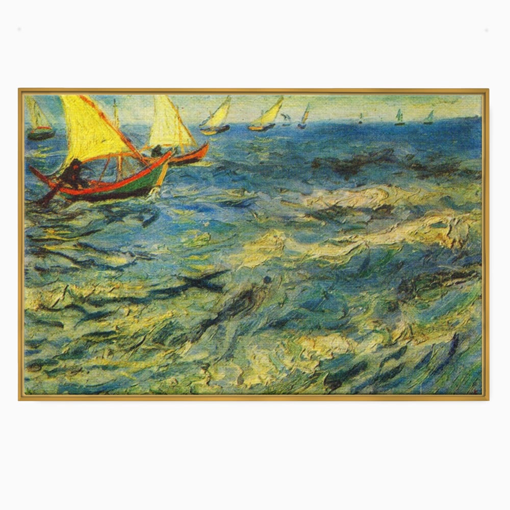 Tablou Canvas Premium LuxCanva® A1117, Marea , Vincent van Gogh, Arta, Pictura, Culori Vibrante