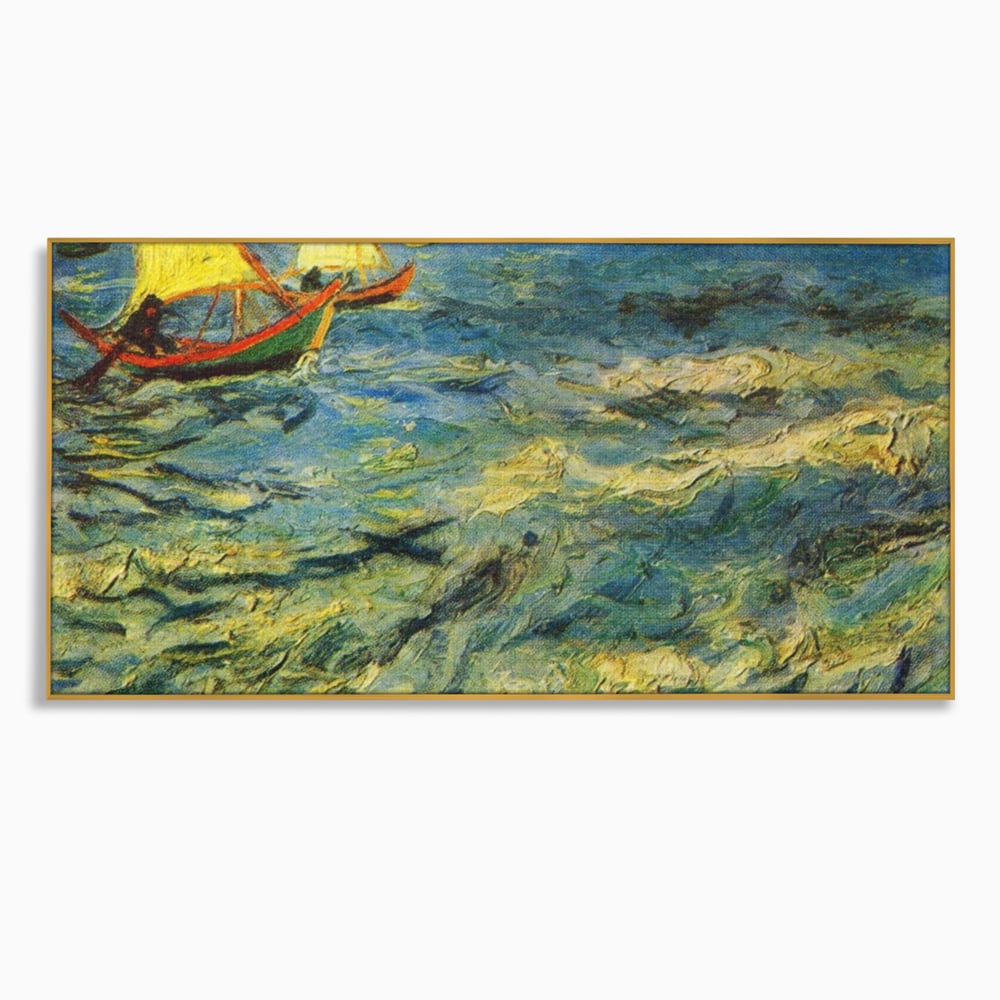Tablou Canvas Premium LuxCanva® A1117, Marea , Vincent van Gogh, Arta, Pictura, Culori Vibrante