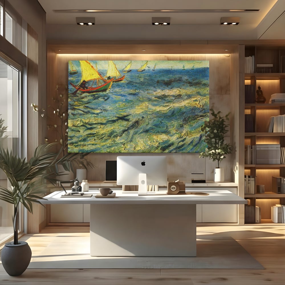Tablou Canvas Premium LuxCanva® A1117, Marea , Vincent van Gogh, Arta, Pictura, Culori Vibrante