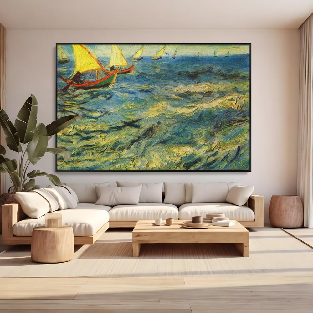Tablou Canvas Premium LuxCanva® A1117, Marea , Vincent van Gogh, Arta, Pictura, Culori Vibrante