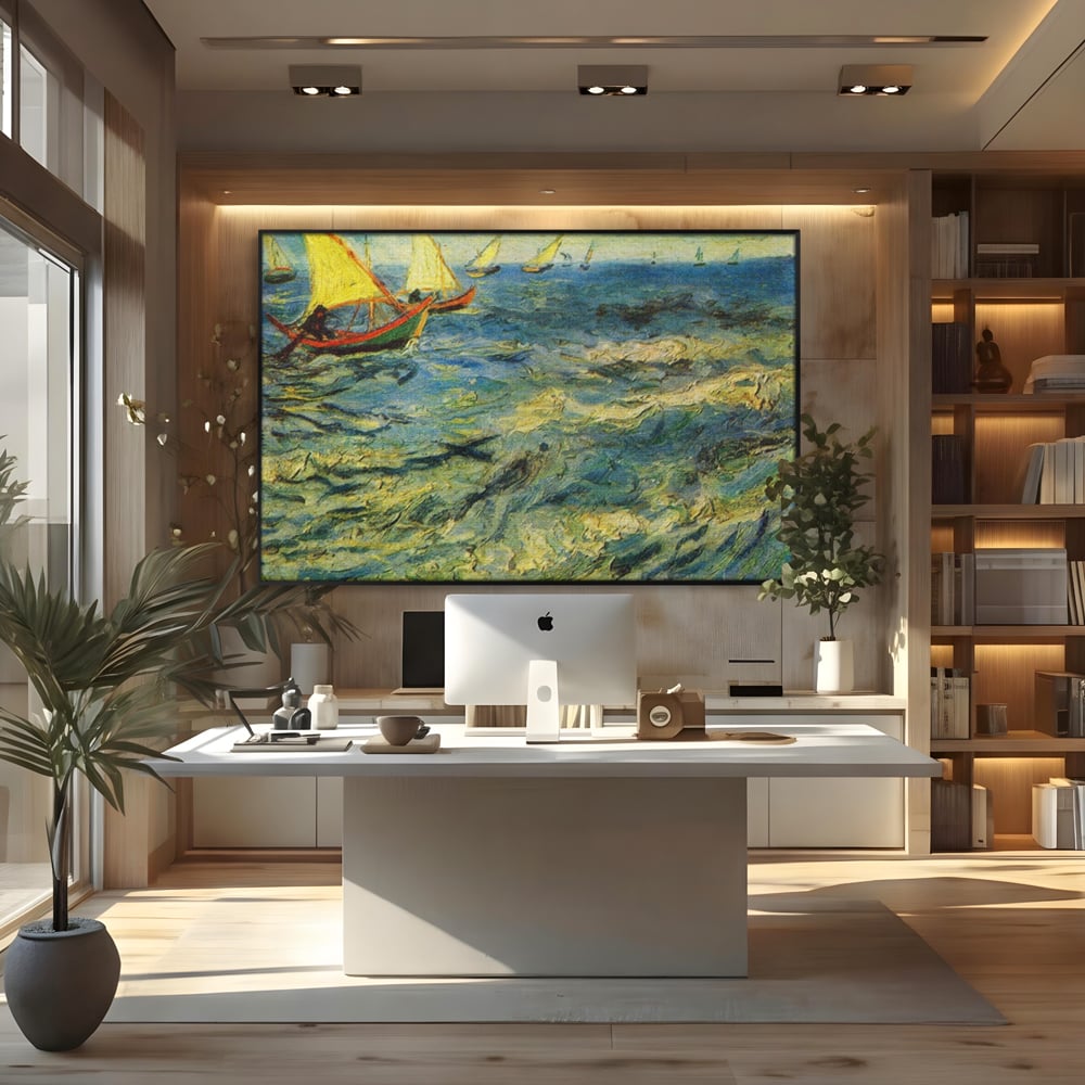 Tablou Canvas Premium LuxCanva® A1117, Marea , Vincent van Gogh, Arta, Pictura, Culori Vibrante